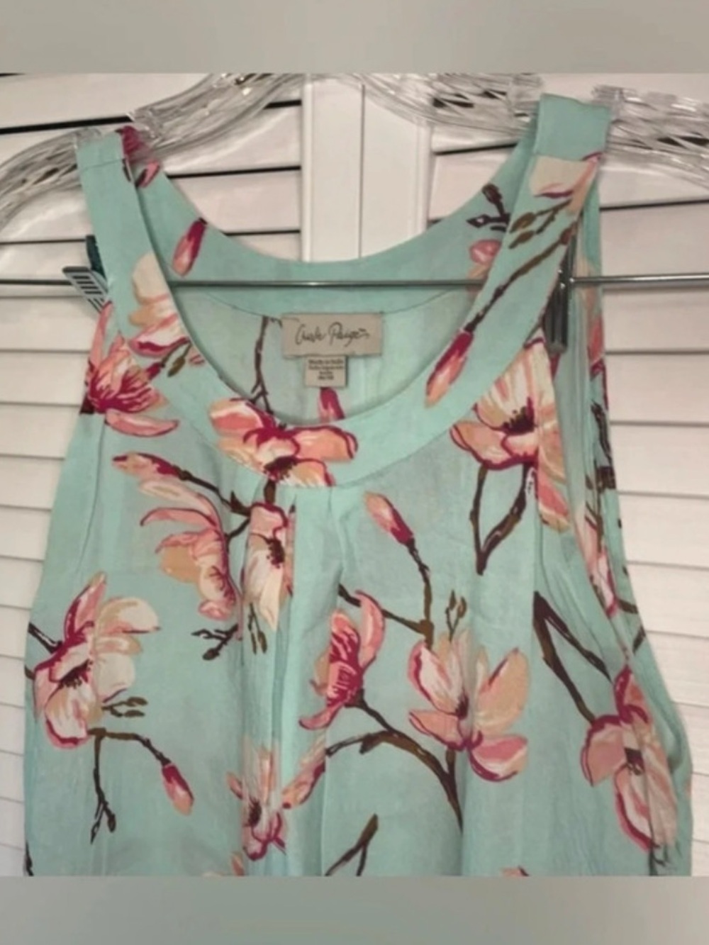 Charlie Paige Women's Sleeveless Halter Neck Mini Dress Blue Pink Floral Medium - Picture 3 of 9